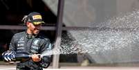Lewis Hamilton: o atual detentor do recorde de vitórias na F1  Foto: F1 / Divulgação