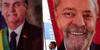 Últimas pesquisas mostram Lula à frente de Bolsonaro nas intenções de voto, com possibilidade de vitória do petista ainda em primeiro turno  Foto: Reuters / BBC News Brasil