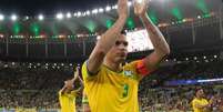 Thiago Silva, o zagueiro com mais jogos na história da Seleção brasileira, atuou apenas no primeiro tempo da vitória por 3 a 0 sobre Gana  Foto: Reprodução/CBF