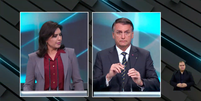 Simone Tebet (MDB) e Jair Bolsonaro (PL)  Foto: Reprodução/ YouTube SBT News