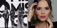 Miss teve faixa retirada por apresentador depois que ele percebeu que havia entregue o título à participante errada.  Foto: Instagram/@analiviadiniz_ / Reprodução