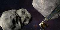 Nesta segunda-feira, 26, a Nasa vai realizar um teste em que coloca uma sonda do tamanho aproximado de uma caixa d’água de mil litros para colidir com um asteroide  Foto: Forbes