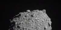 Dimorphos, o asteroide atingido, tem 160m de diâmetro  Foto: NASA/JHU-JPL / BBC News Brasil