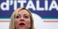 L&iacute;der de ultradireita Giorgia Meloni &eacute; a primeira mulher a governar a It&aacute;lia  Foto: Reuters