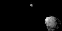 Asteroide Dimorphos, segundos antes do impacto com a missão Dart  Foto: NASA/Johns Hopkins APL