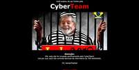 Tela capturada da página oficial do candidato Luiz Inácio Lula da Silva (PT) após ataque hacker   Foto: Reprodução