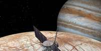 Conceito da sonda Europa Clipper, que deve ser lançada em 2024 (Imagem: Reprodução/NASA)  Foto: Canaltech