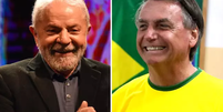 Os candidatos à Presidência Luiz Inácio Lula da Silva (PT) e Jair Bolsonaro (PL)  Foto: Divulgação
