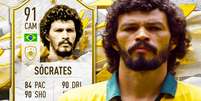Após ganhar card em FIFA 22, Sócrates retorna em uma nova homenagem no game  Foto: YouTube / Reprodução