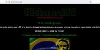 Site da bancada do PT da Câmara hackeado mostra imagens de Bolsonaro  Foto: Reprodução