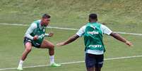 Rony durante treino do Palmeiras nesta sexta-feira (Foto: Cesar Greco/Palmeiras)  Foto: Lance!