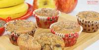 Guia da Cozinha - Muffin funcional de banana e maçã: delicioso e saudável na mesma medida  Foto: Guia da Cozinha