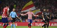 Atleti não vence Leverkusen e está fora do mata-mata (Foto: PIERRE-PHILIPPE MARCOU / AFP)  Foto: Lance!