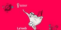 La'eeb, que em árabe significa "jogador super habilidoso", está escalado para ser o mascote oficial do torneio  Foto: 