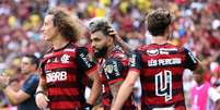 Gabigol fez o gol do título do Flamengo  Foto: Luisa Gonzalez / Reuters