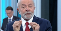 Luiz Inácio Lula da Silva (PT) e Jair Bolsonaro (PL) participam de debate nesta sexta-feira, 28  Foto: Reprodução/TV Globo
