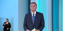 "O sistema está contra mim", diz Bolsonaro sobre TV Globo e STF  Foto: Reprodução/Globo