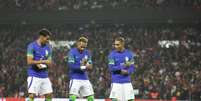 Lucas Paquetá, Neymar e Raphinha  Foto: Lucas Figueiredo/CBF