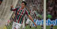 Cano marcou mais um em vitória do Fluminense sobre o Goiás (Foto: MARCELO GONÇALVES / FLUMINENSE FC)  Foto: Lance!