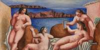 Quatre baigneuses, de Picasso, foi vendido por US$3,4 milh&otilde;es  Foto: Divulga&ccedil;&atilde;o/Christie's / Estad&atilde;o