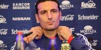 T&eacute;cnico Lionel Scaloni durante uma entrevista coletiva  Foto: ANSA / Ansa - Brasil