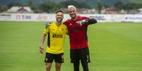 Diego Ribas e Diego Alves em suas últimas atividades como jogadores do Flamengo (Foto: Marcelo Cortes/Flamengo)  Foto: Lance!