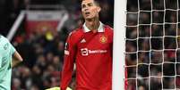 Cristiano Ronaldo expõe insatisfação no Manchester United (OLI SCARFF / AFP)  Foto: Lance!