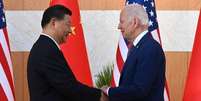 Xi Jinping e Joe Biden durante encontro em Bali  Foto: Saul Loeb/AFP / Ansa - Brasil