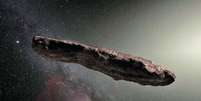 Representação do objeto interestelar Oumuamua (Imagem: Reprodução/ESO)  Foto: Canaltech