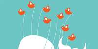 Quando a rede social ainda crescia de forma exponencial, mensagem de 'pane' nos servidores do Twitter mostrava passarinhos segurando uma baleia; usuários apelidaram o movimento de 'baleiar'  Foto: Reprodução/Twitter / Estadão