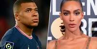 Mbappe teria um affair com a modelo trans Ines Rau (AFP; Reprodução / Instagram)  Foto: Lance!