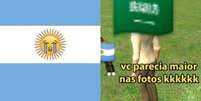 Argentina vira alvo de memes de brasileiros após derrota para a Arábia Saudita em estreia na Copa  Foto: Reprodução/Twitter