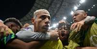 Brasil fez boa partida e somou os primeiros três pontos no Mundial do Qatar (Foto: NELSON ALMEIDA / AFP)  Foto: Lance!