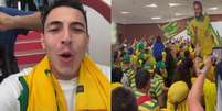 Nas redes sociais, Guilherme Pitta compartilha momentos do 'esquenta' para a estreia da Seleção Brasileira na Copa do Mundo do Catar  Foto: Reprodução/Instagram/@guipitta_