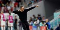 Luis Enrique durante jogo da Espanha na Copa  Foto: Carl Recine / Reuters