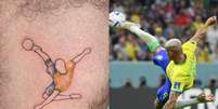 Tatuagem de Richarlison, feita por Weslley  Foto: Reprodução/Instagram/@wes__tattoo