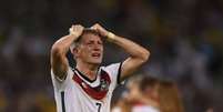 Schweinsteiger durante a disputa da Copa no Brasil, em 2014 (Foto: AFP / FABRICE COFFRINI)  Foto: Lance!