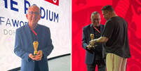 Galvão Bueno é homenageado pela FIFA: "Muita história para contar"  Foto: Reprodução/Instagram