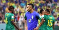 Gabriel Jesus durante a partida da seleção brasileira contra Camarões  Foto: EPA / Ansa - Brasil