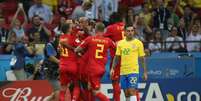 Bélgica mandou o Brasil para casa mais cedo em 2018 (Foto: ROMAN KRUCHININ / AFP)  Foto: Lance!