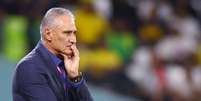 Técnico Tite durante jogo entre Brasil e Croácia nesta sexta-feira, 9.  Foto: Matthew Childs / Reuters