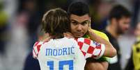 Casemiro durante derrota da Seleção pela Croácia   Foto: Annegret Hilse