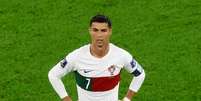 Cristiano Ronaldo, de Portugal, no jogo contra Marrocos  Foto: Reuters/Paul Childs