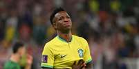 Vini Jr. foi um dos grandes destaques do Brasil na Copa do Mundo (NELSON ALMEIDA / AFP)  Foto: Lance!