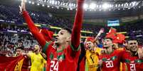 Seleção marroquina se tornou primeiro país da África a chegar às semifinais de uma Copa do Mundo neste sábado, ao derrotar Portugal  Foto: Getty Images / BBC News Brasil