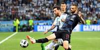 Messi teve atuação ruim em 2018: quatro anos depois, está em alta e nas semifinais (JOHANNES EISELE/AFP  Foto: Lance!