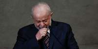 Lula chora durante diplomação ao relembrar prisão e exaltar democracia   Foto:  REUTERS/Ueslei Marcelino