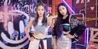 A Eternity é uma banda de K-pop que foi criada por tecnologia de inteligência artificial — todas as suas integrantes são virtuais  Foto: Pulse9 / BBC News Brasil