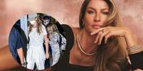Flagra! Gisele B&uuml;ndchen chega ao Brasil com os filhos e aerolook comfy chama aten&ccedil;&atilde;o. Aos detalhes!.  Foto: Divulga&ccedil;&atilde;o, Vivara | AgNews | Montagem / Purepeople