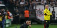 Vítor Pereira em um dos duelos contra o Flamengo nesta temporada (Foto Rodrigo Coca/Agência Corinthians)  Foto: Lance!